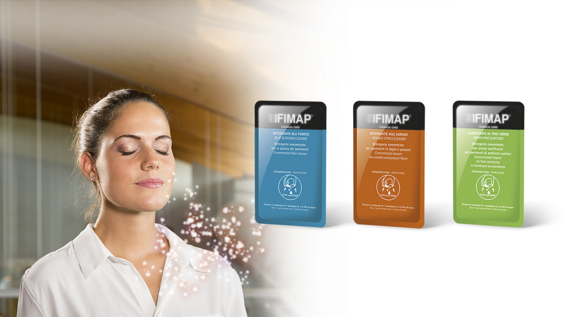 Enjoy the fresh scent of cleanliness - choose Fimap single-dose detergents